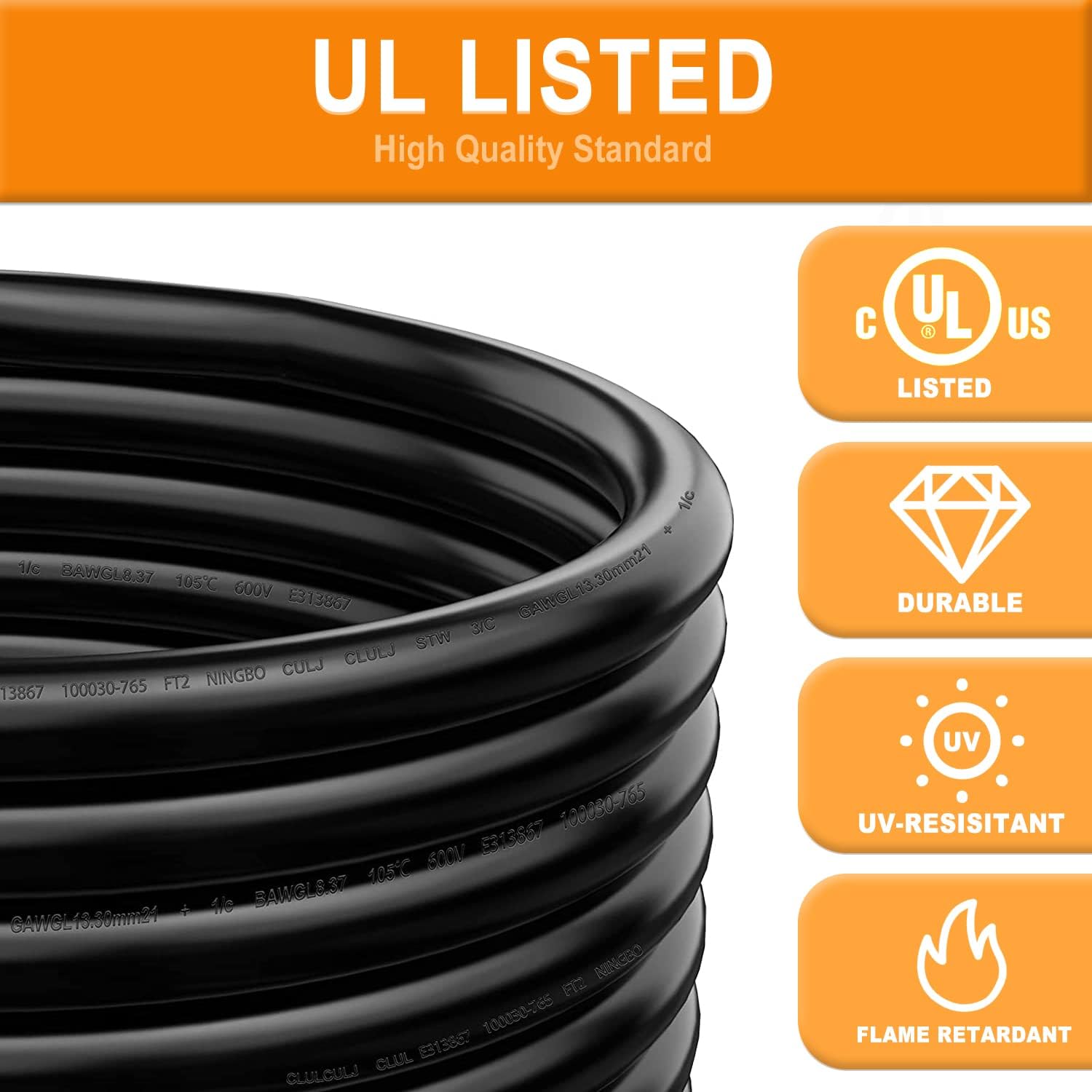 Onе-Dау Sаlе: Uр tо 40% оƒƒ 30' 50 Amp RV Power Cord with Twist Lock Locking Connector (6/3+8/1) 10-Gauge 25ft (50AMP-30FH) 🔥 Hоt Dеаlѕ 30' 50 Amp RV Power Cord with Twist Lock Locking Connector (6/3+8/1) 10-Gauge 25ft (50AMP-30FH)