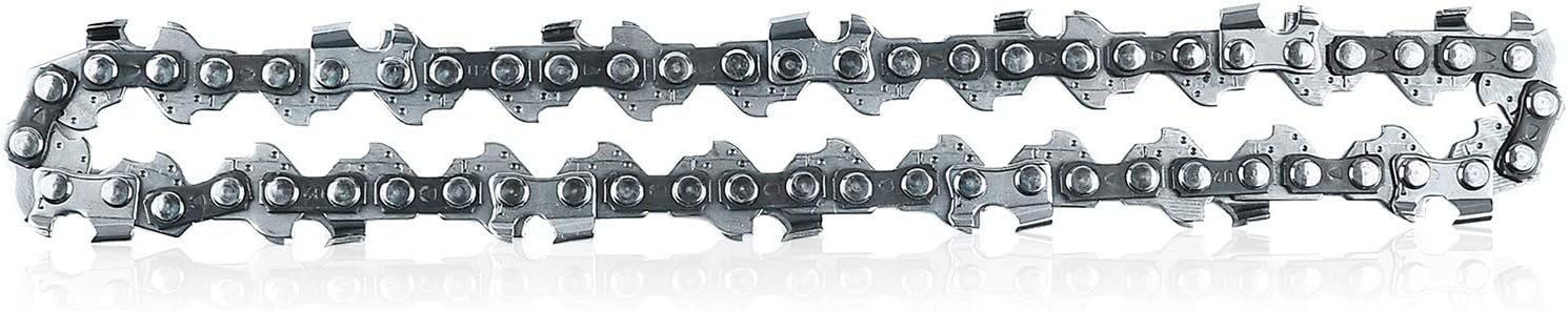 Close-up view of the GOXAWEE 4 inch chainsaw chain links