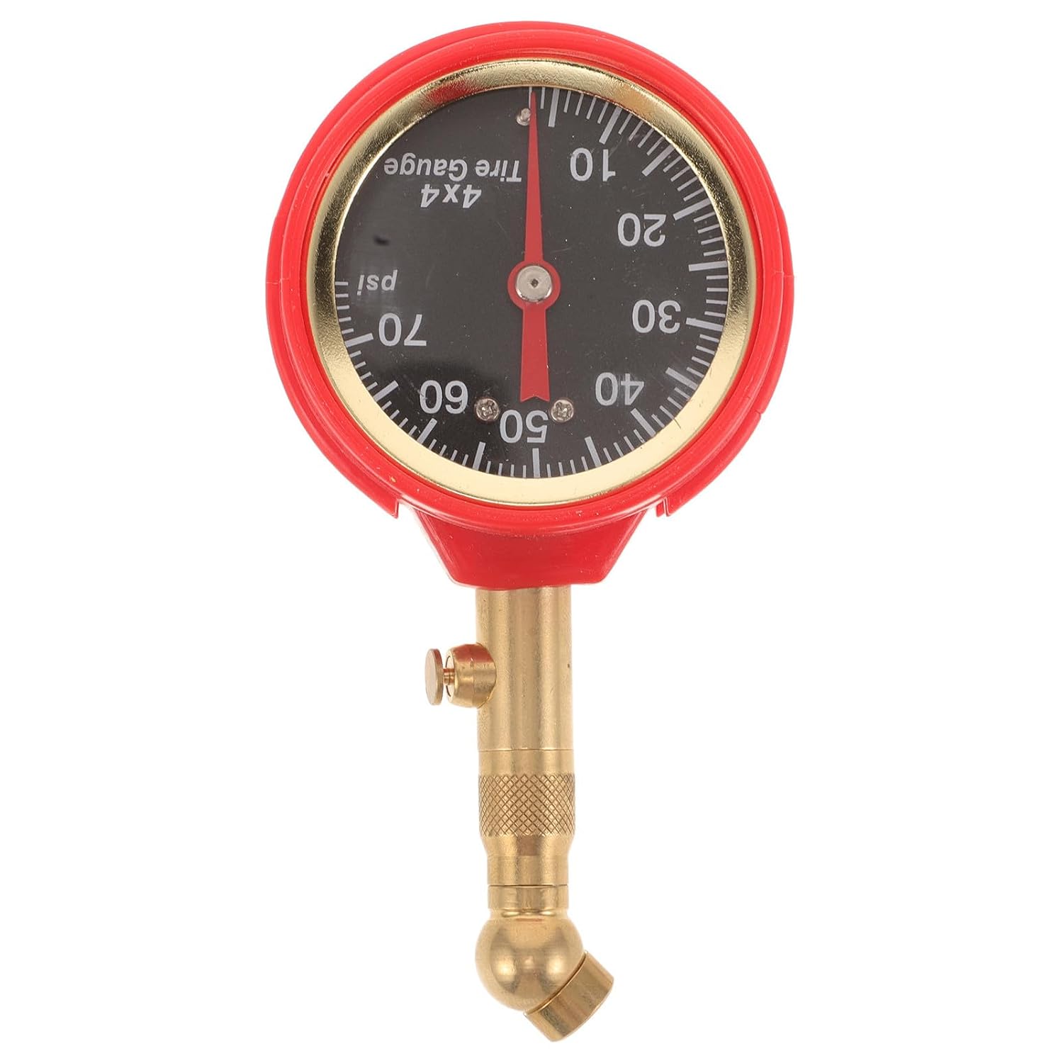 Tire Pressure Dial Gauge with Pointer and Rapid Deflation Valve Analog Tire Pressure Measurement Tool for Car