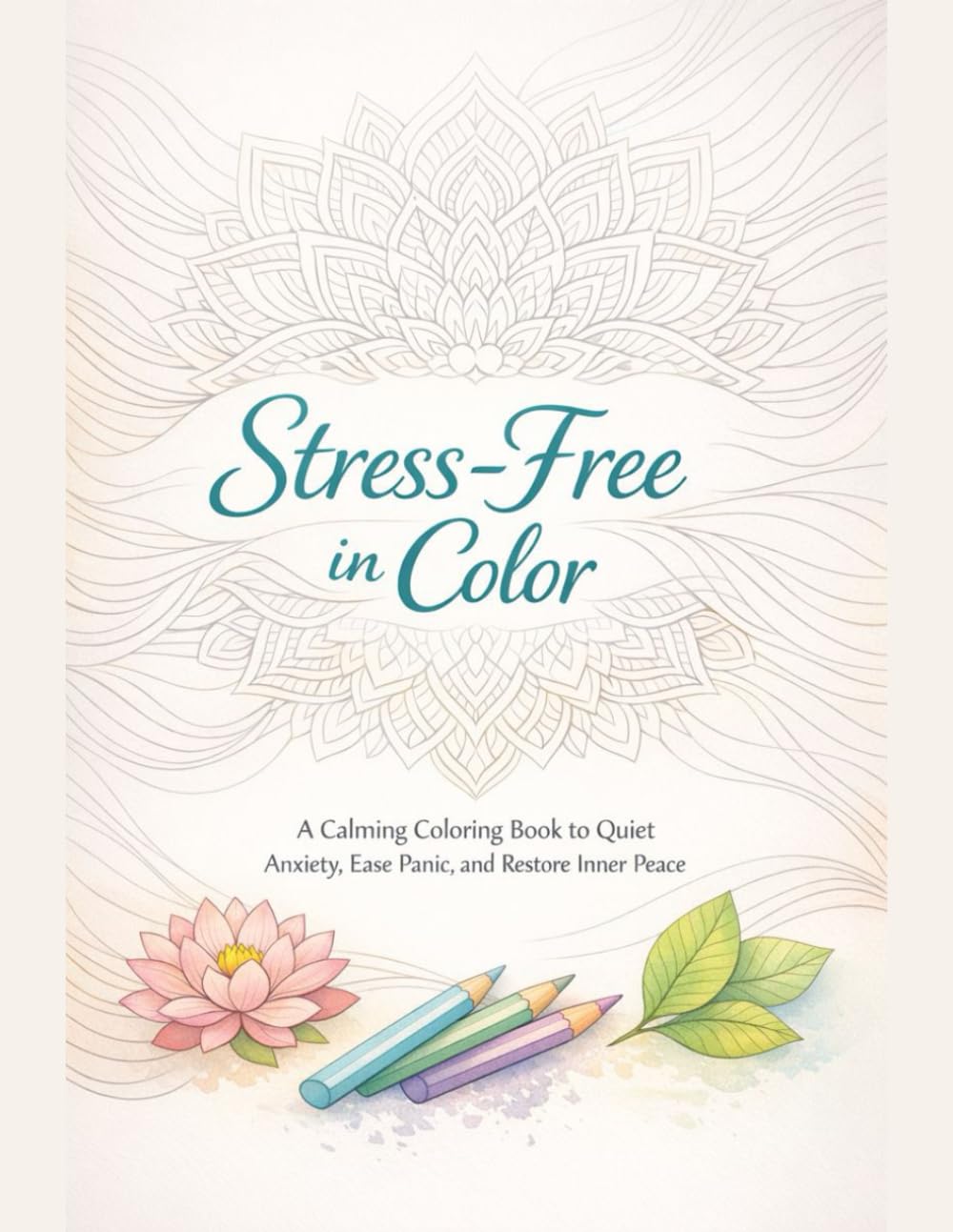 Stress-Free in Color: A Calming Coloring Book to Quiet Anxiety, Ease Panic, and Restore Inner Peace