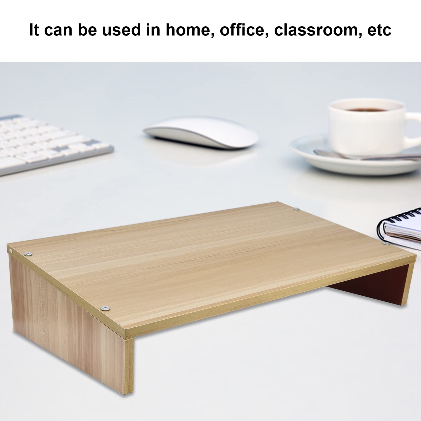 Septpenta Supporto per Laptop, Supporto per Laptop in Legno da 20 X 12 X 5,1 Pollici, Base per Laptop Dal Design Pieghevole in Un Unico Pezzo Adatto All'uso Come Postazione di Lavoro