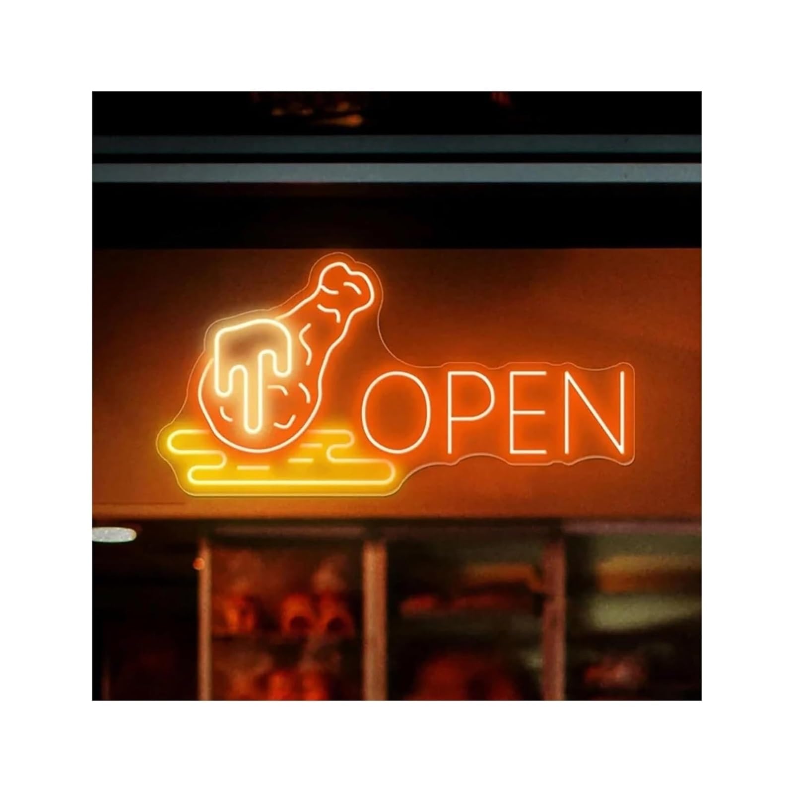 Zynther Neon lamp Neon Light Decoration Open Restaurant for neon Sign Brightness Adjustable LED 40cmx24cm(F)