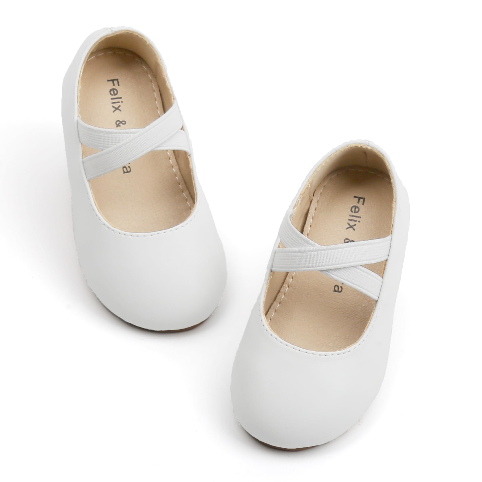 Felix & Flora Toddler Girl Dress Shoes - Flower Girl Ballet Mary Jane Flats Party School Wedding