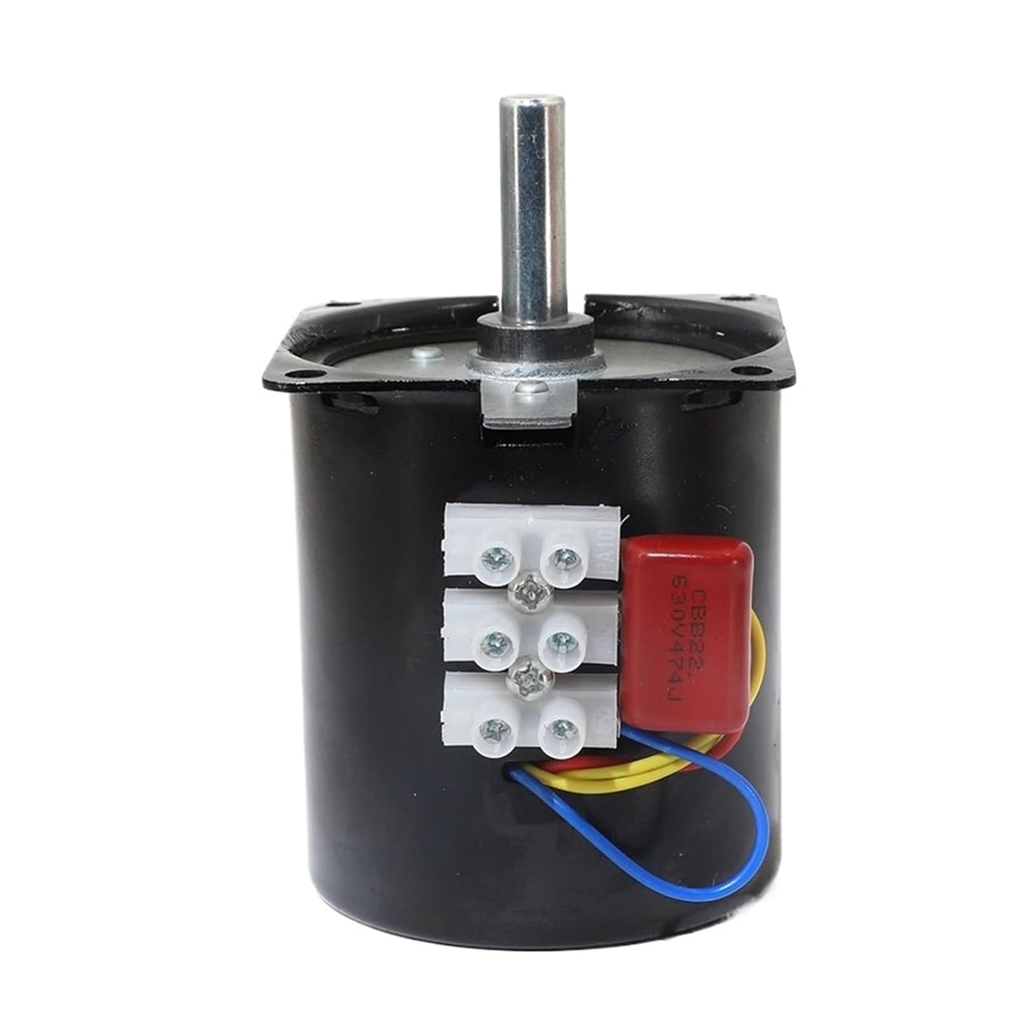 28W110V 68KTYZ Permanent Magnet Synchronous Motor Central Shaft 8mm Without Hole Forward Reverse Controllable AC Electric Motor(110V 110rpm)