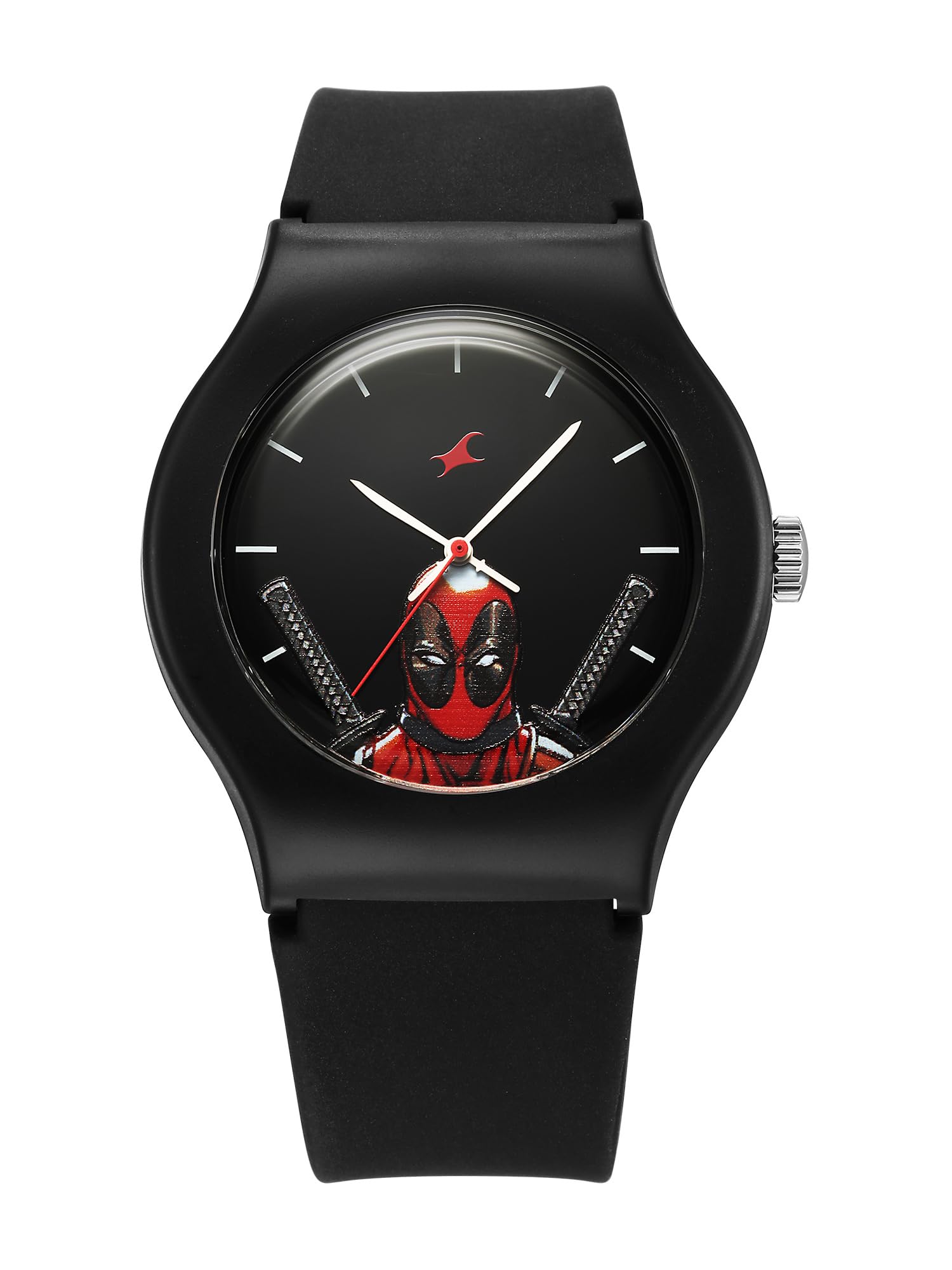 Fastrack Deadpool Quartz Analog Black Dial with Black Silicone Strap Watch for Unisex (B0D91ZWDGW) Amazon Price History, Amazon Price Tracker