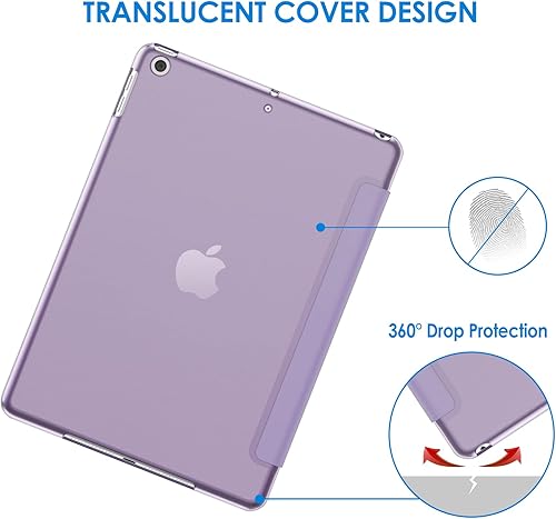 Vista 15 de JETech Funda para iPad (9.7 pulgadas, modelo 2018/2017, 6ª/5ª generación), Smart Cover Auto Wake/Sleep (verde azulado)