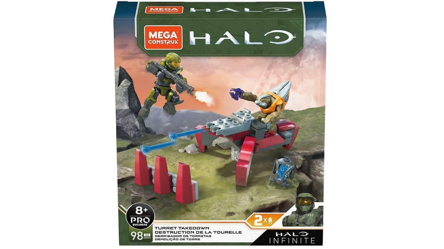 Mega Construx Halo Turret Takedown, Grey, Blue, Black - Image 2