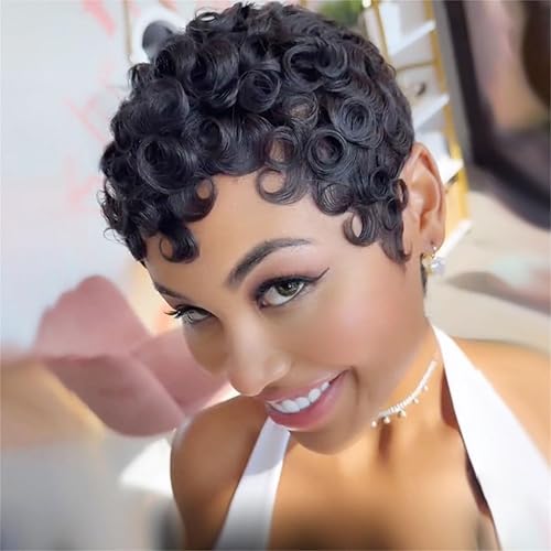 Pixie Cut Short Bob Wig for Black Women Pixie Wigs