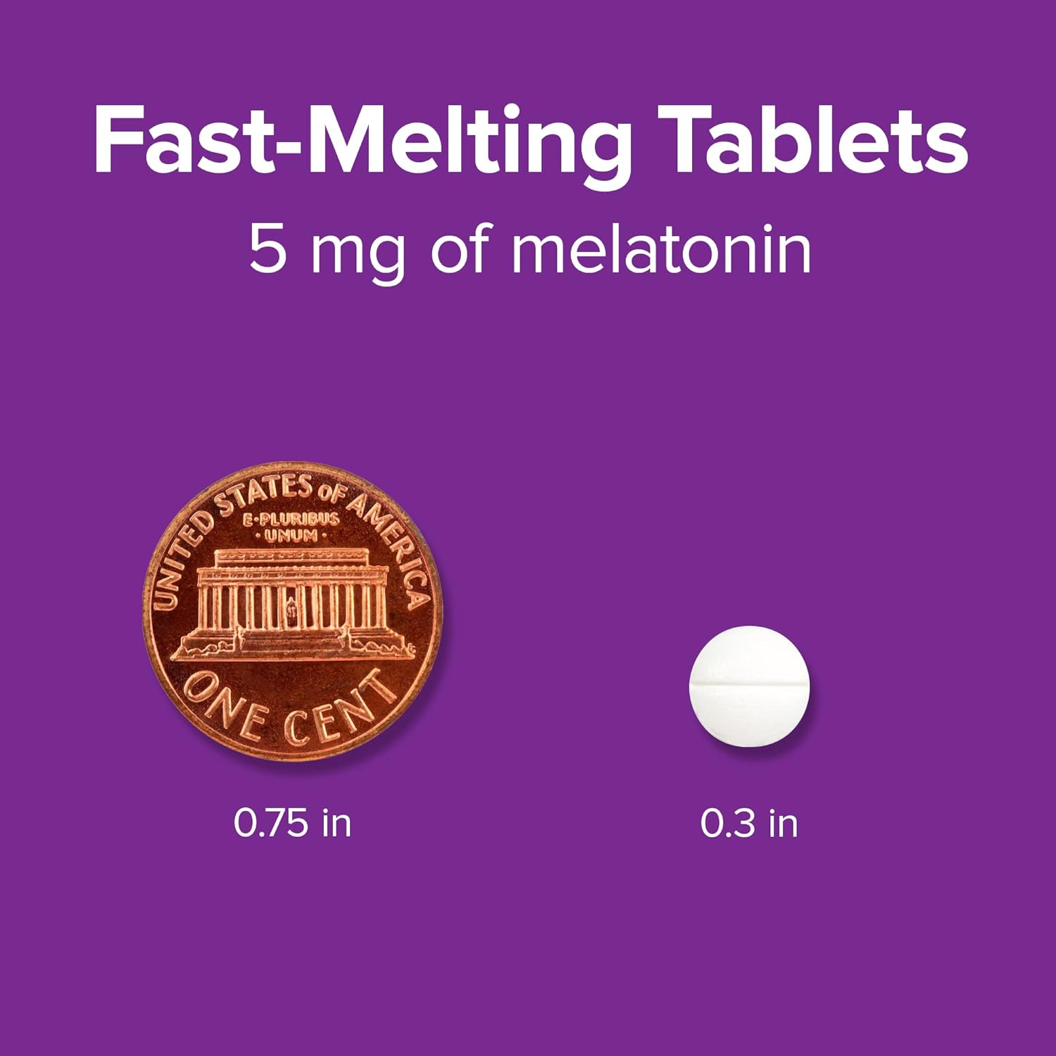 Webber Naturals Extra Strength Melatonin 5mg, Fast-Melting Tablets, 200 Day Supply, 100% Drug Free Sleep Supplements for Adults, Gluten Free, Non-GMO, Vegetarian Formula (Pack of 2)