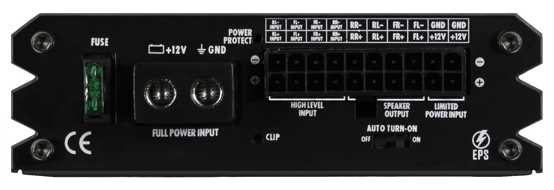 HiFonics PLUTO 4 | Amplificador de potencia digital de 4 canales micro, clase D con 4 x 95 W RMS