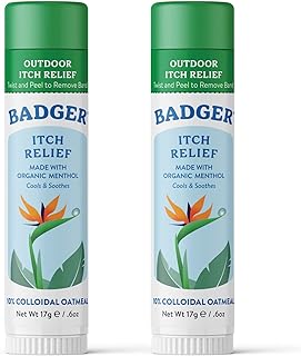 Badger Mosquito Bite Itch Relief, Organic Afterbite Insect Bite Treatment, Anti Itch Cream, Bug Bite Relief, Easy to Carry...