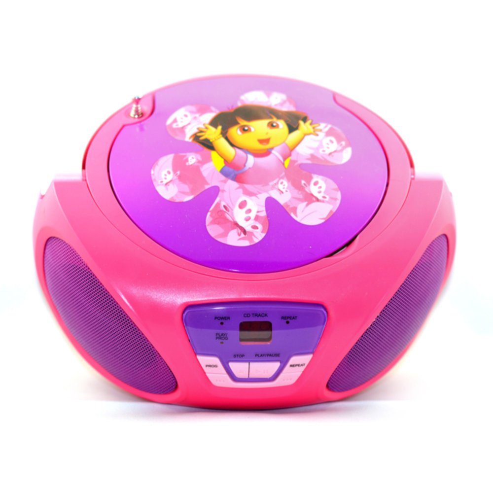 Dora the Explorer 56067 CD Player Boombox AM/FM Radio Pink