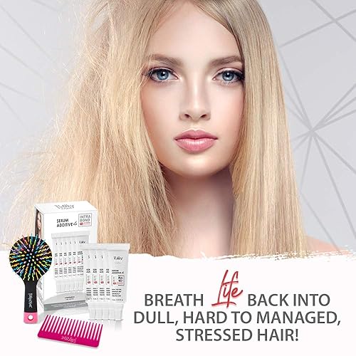 Miniatura 2 de Punky Kit profesional de aditivos séricos con tratamiento de reparación de cabello IntraBond, fortalece y protege el cabello, incluye cepillo