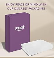 Vista 7 de Lynmark Almohadillas de cama lavables, antideslizantes, impermeables, con pliegues extralargos, ultra absorbentes, de algodón, con certificación