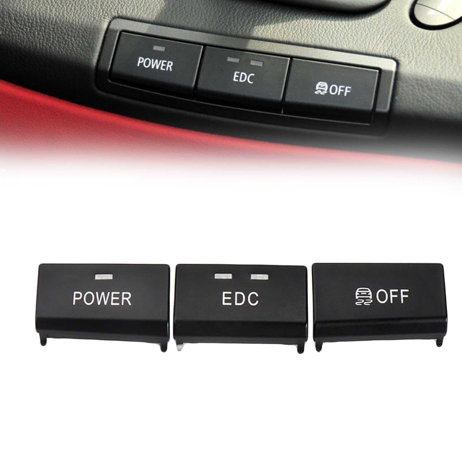 Boutons d'interrupteur console centrale usés : kit de rechange 61317841136 pour E90 E92 E93