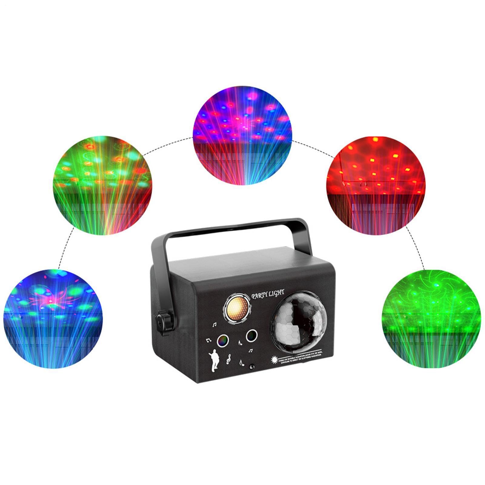 DJ Lights For Parties 7-Modes Rotating Ball – Stage Strobe Lighting