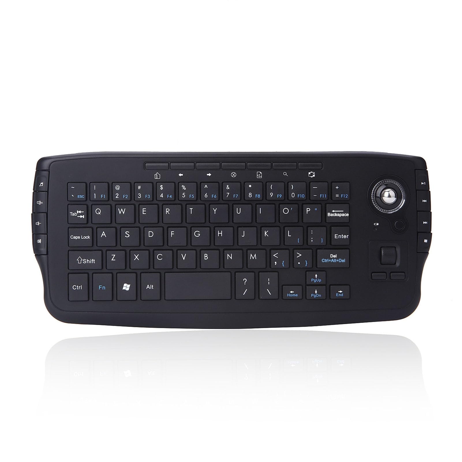 Luocute Bezprzewodowa Klawiatura Trackballowa, Przenośna 2.4G (BLACK)