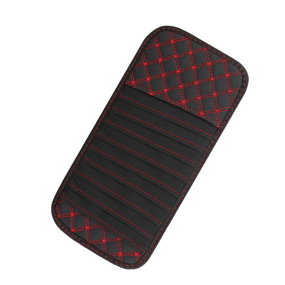 Porta del CD di auto Sun Visor Visor CD Case Wallet DVD Binder DVD Organizzatore Punta di stoccaggio della linea rossa portatile, supporto CD per auto