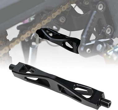 CNC Foot Pegs Bracket Footpegs Holder for Talaria MX3 MX4 MX5 | CNC Aluminum Reinforced Lever Rest Bracket Support Brace for Talaria Sting MX3 MX4 MX5 Electric Dirt Bike Black