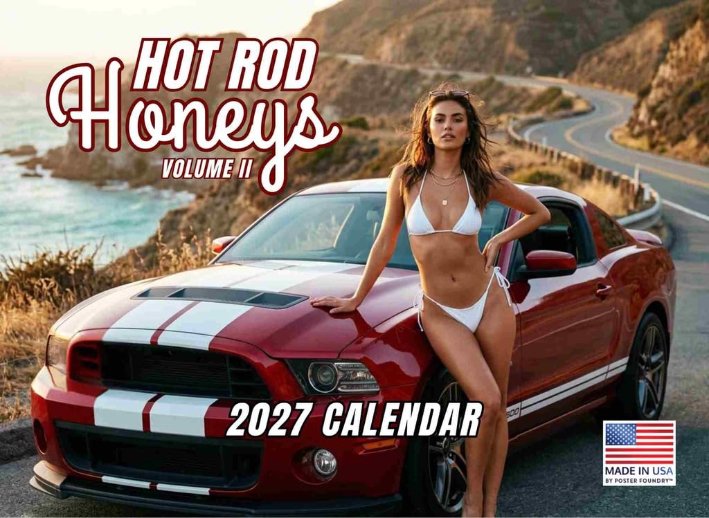 Hot Rod Honeys Sexy Calendar 2027 Monthly Wall Calender 12 Month