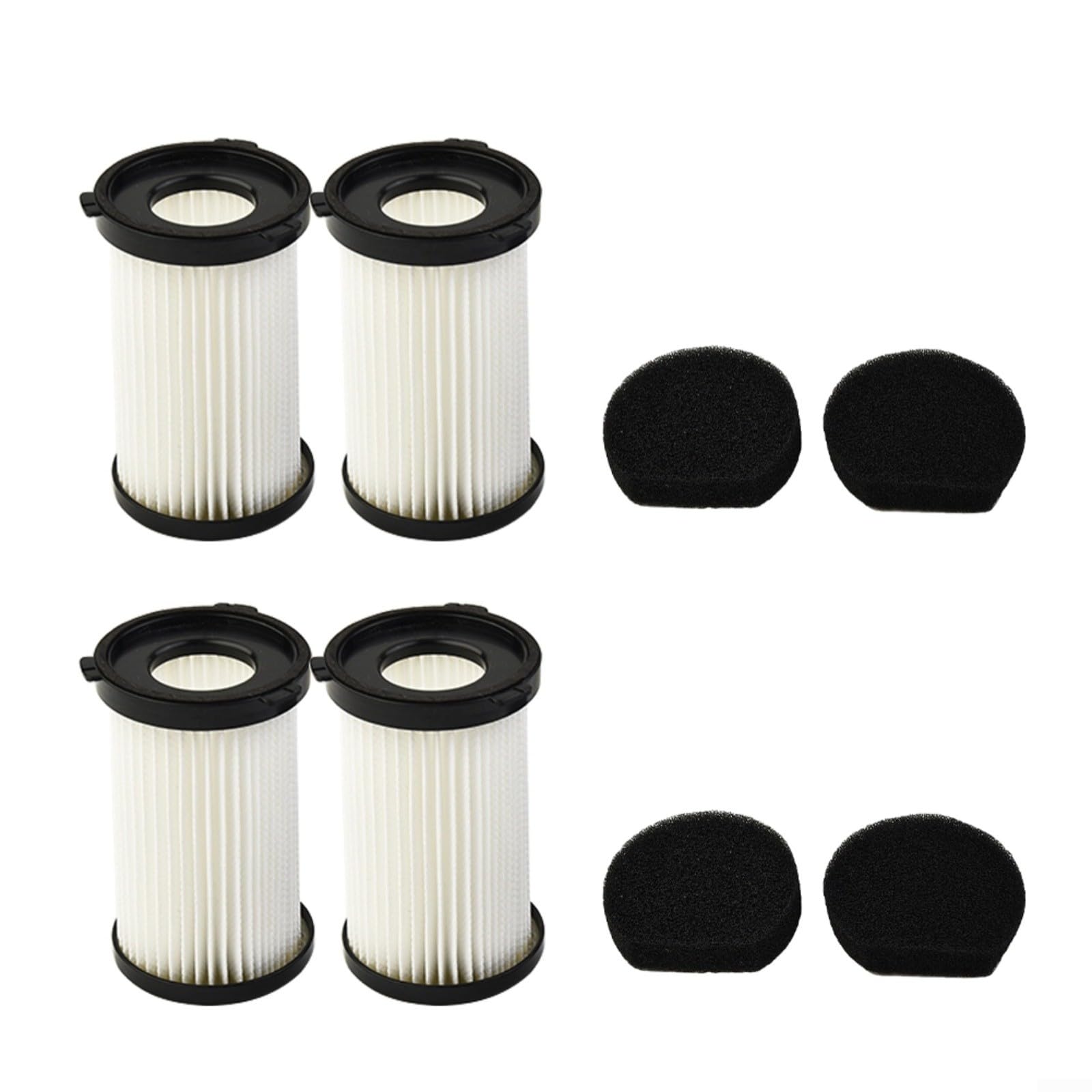 Juego de 4 filtros de repuesto para Cecotec para Conga para Thunderbrush escoba eléctrica Handy Force RBT con filtros lavables y esponjas