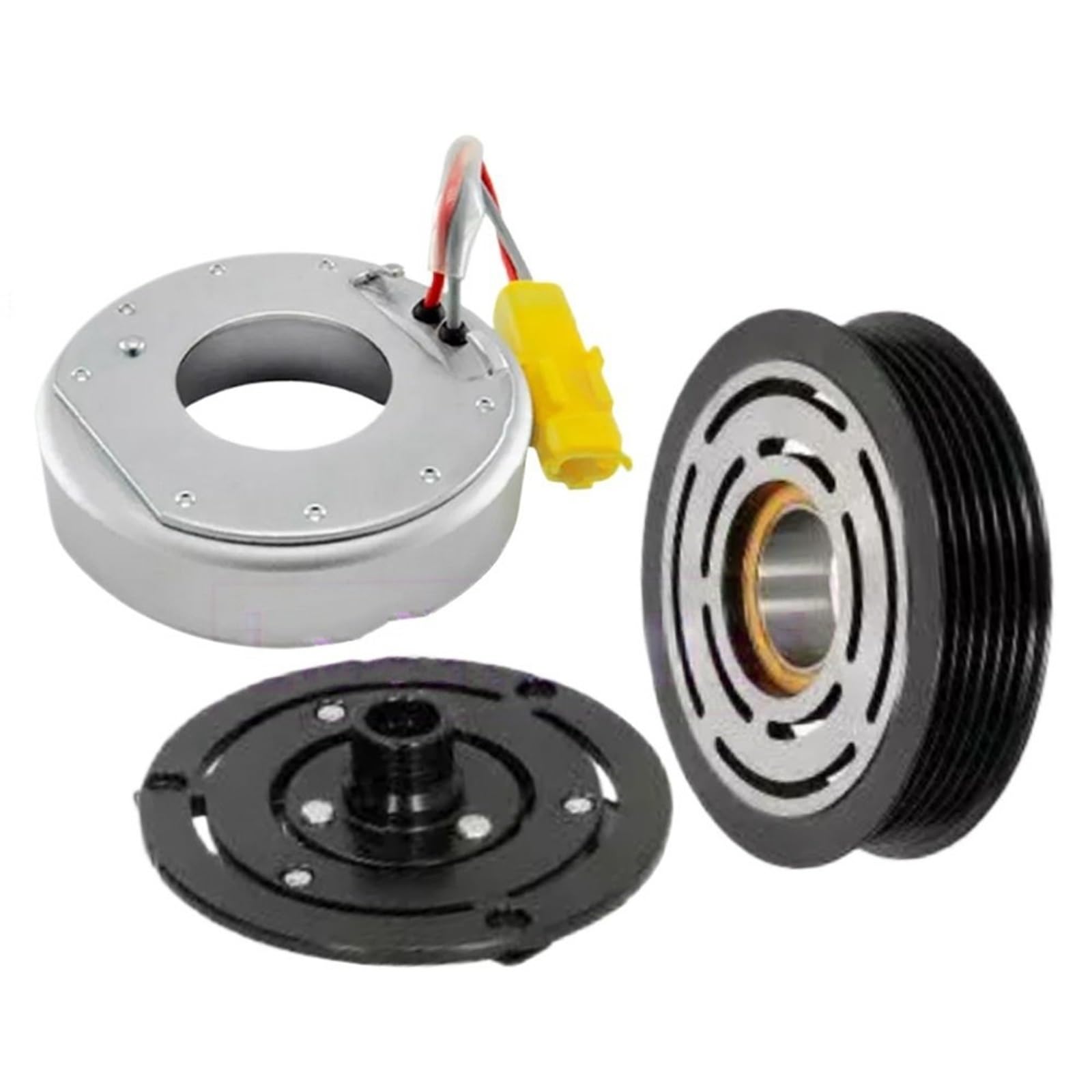 AC Compressor Clutch Kit Fit for Peugeot 301 1.6 Fit for Citroen C-Elysee 9676011680 9806599380 AC Air Conditioning Compressor Clutch(Clutch Assy)