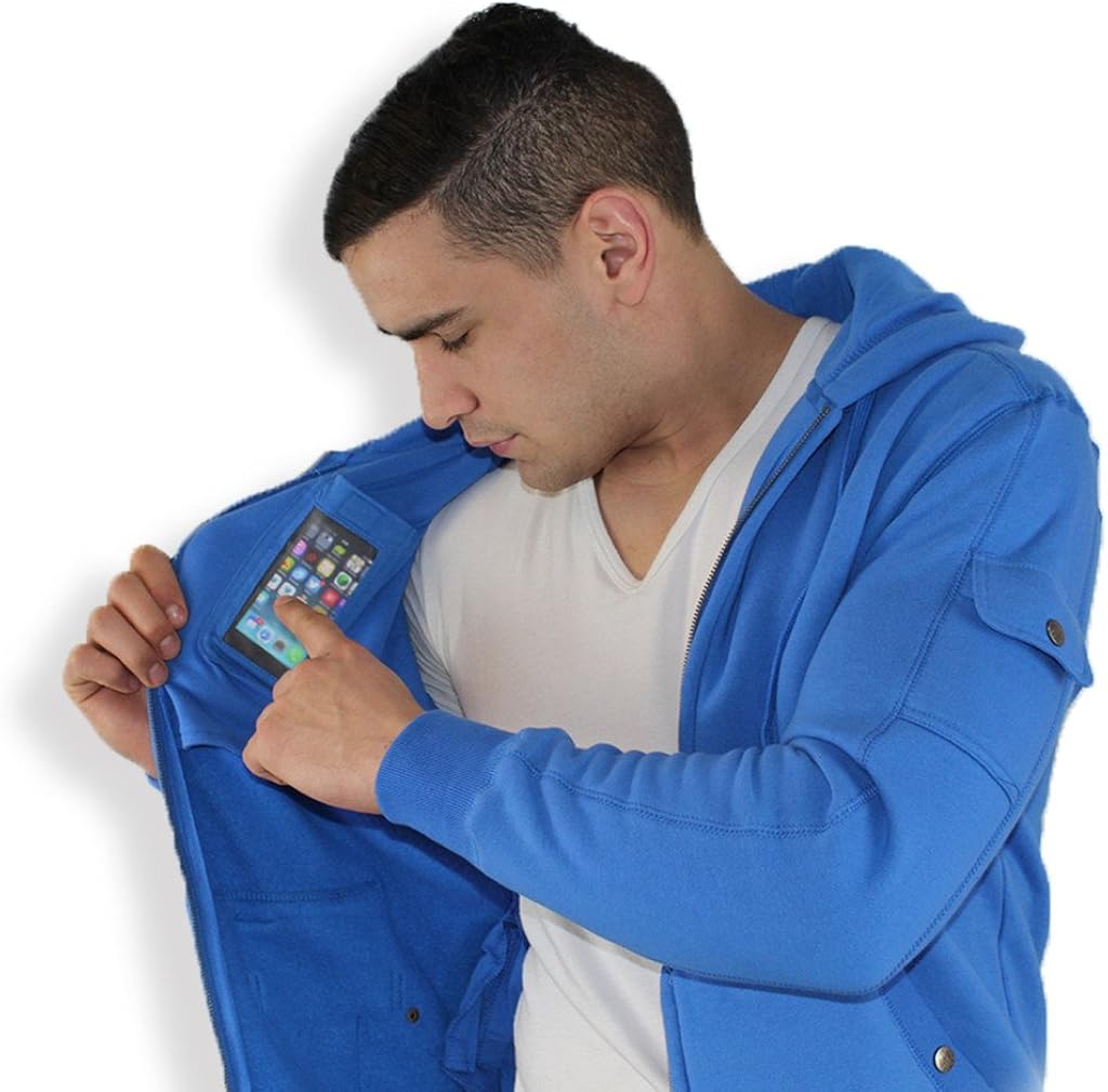 AyeGear H13 Hoodie with 13 Pockets, iPad or Tablet Pocket, Fleece,
