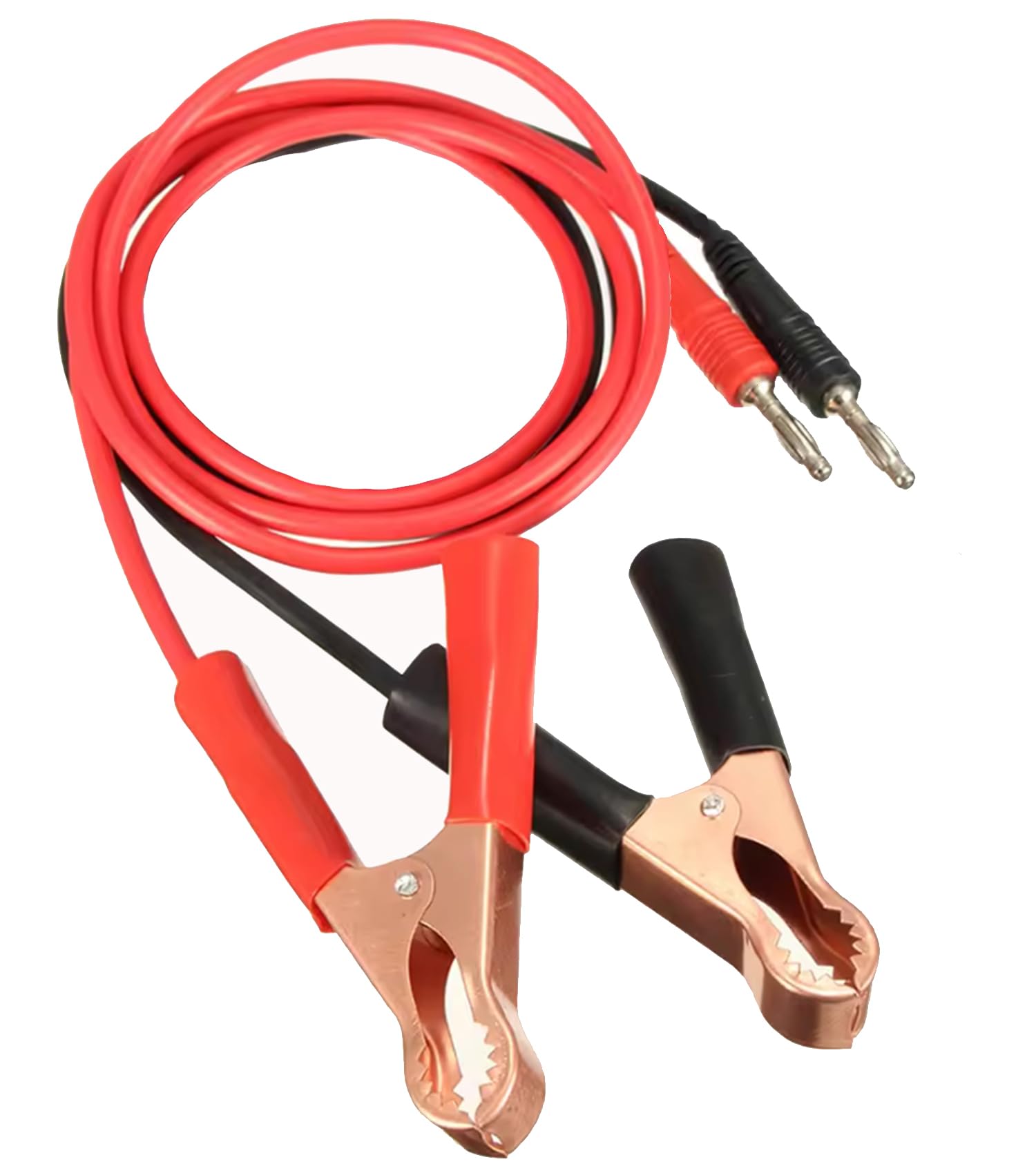 2Pcs 15A Banana Plug 3.14In Car Battery Clip Clamp Power Alligator Cable. Oscilloscopes, Clamp Meters, Analysis Instruments Digital Multimeters 2x15A