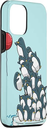 Miniatura 3 de iPhone 12 mini pingüinos globo divertido pájaro agua animal niña regalo caso