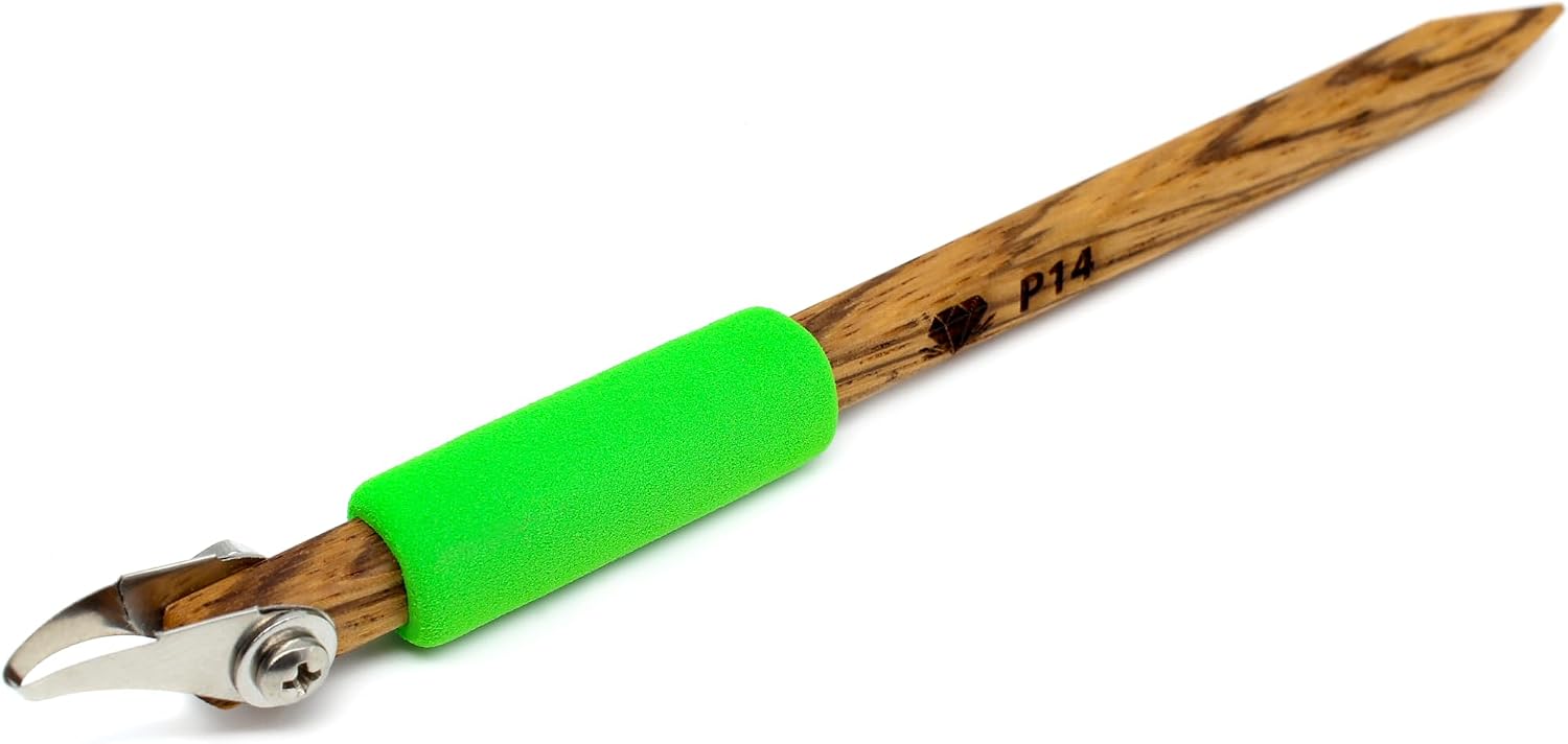 The Original DiamondCore Tools P14 Curved U Tip 3 mm Carving Tool for Pottery, Clay Carving, Sgraffito and Ceramic Surface Design