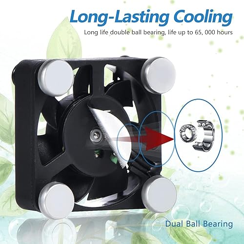 Miniatura 5 de Ventilador USB de 1.575 pulgadas (1.575 in) Ventilador USB de 5 V Compatible para teléfono VR engranaje, acuario, Roku, Router, Raspberry Pi,