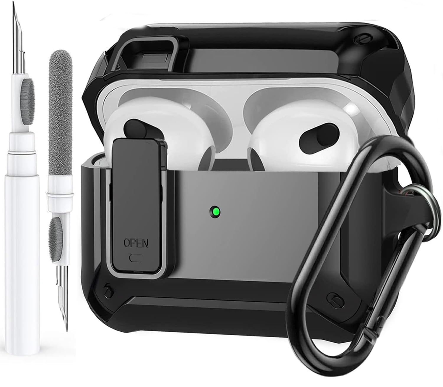 Amazon.com: Olytop AirPods 3rd Generation Case with Lock Lid, Full