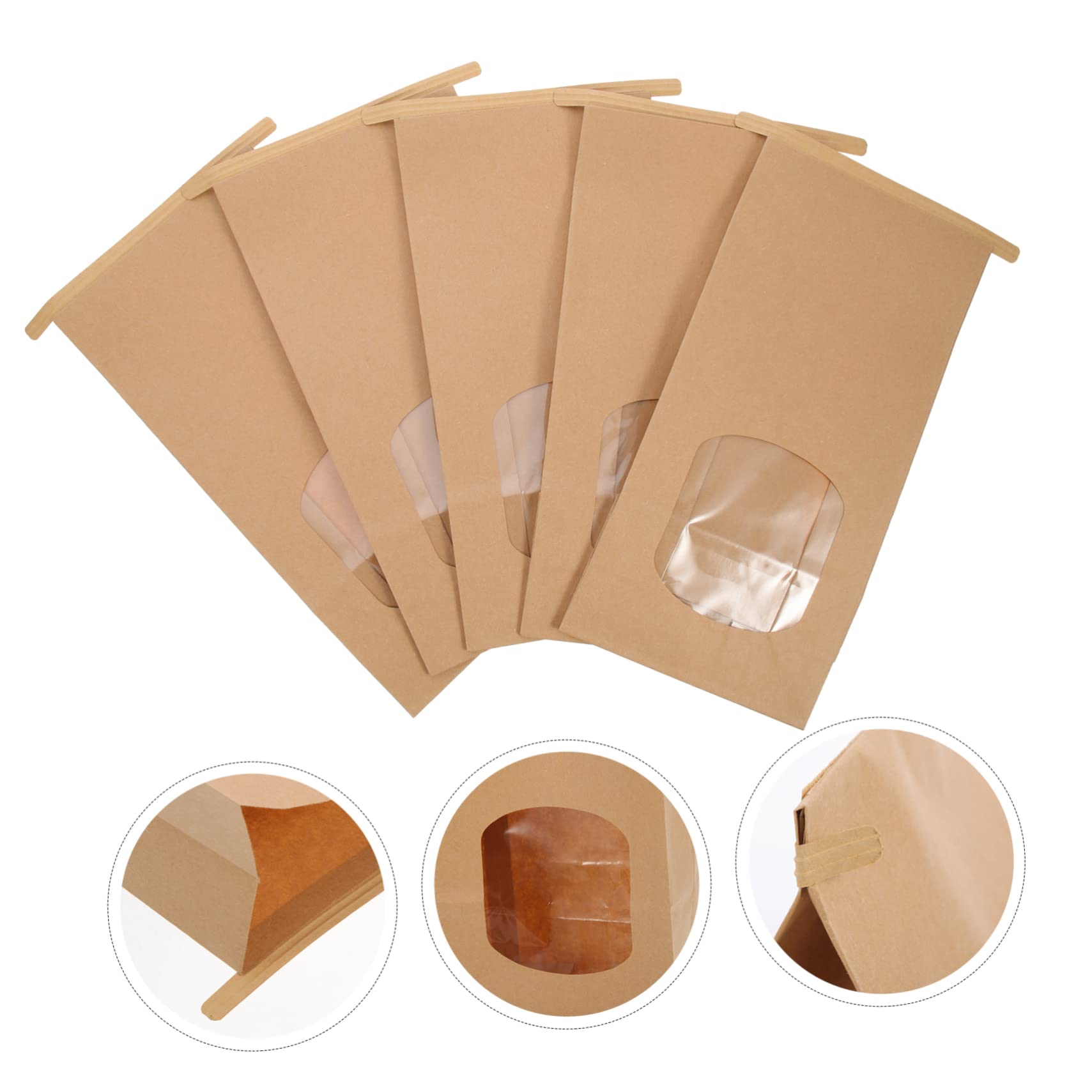 Kekstüten aus Kraftpapier 100 Stück 8oz für Snacks | Süßwaren und Trockenfrucht Mischungen, für Zuhause und Kleine Betriebe, Fettabweisend