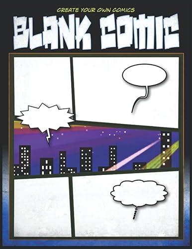 Comic Book Sketchbook Draw Your Original Characters & Write a Simple Scenario to Create Your Own Comics Story from 100 Blank Anime Templates