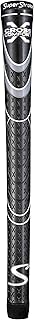 SuperStroke Cross Comfort Golf Club Grip, Black/Gray (Undersize) | Soft & Tacky Polyurethane That Boosts Traction | X-Style Surface & Non-Slip | Swing Faster & Square The Clubface More Naturally