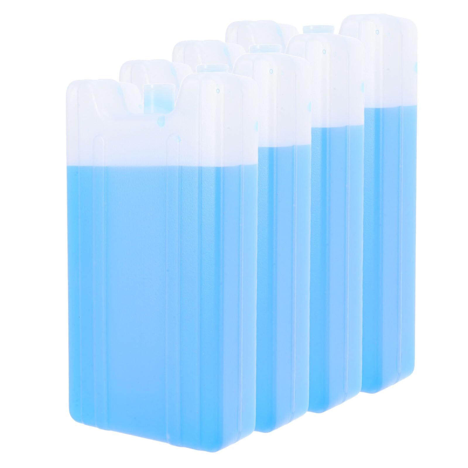 Healvian Pains de Glace Boîte à Lunch 4 Pièces 400ml en Plastique Bleu