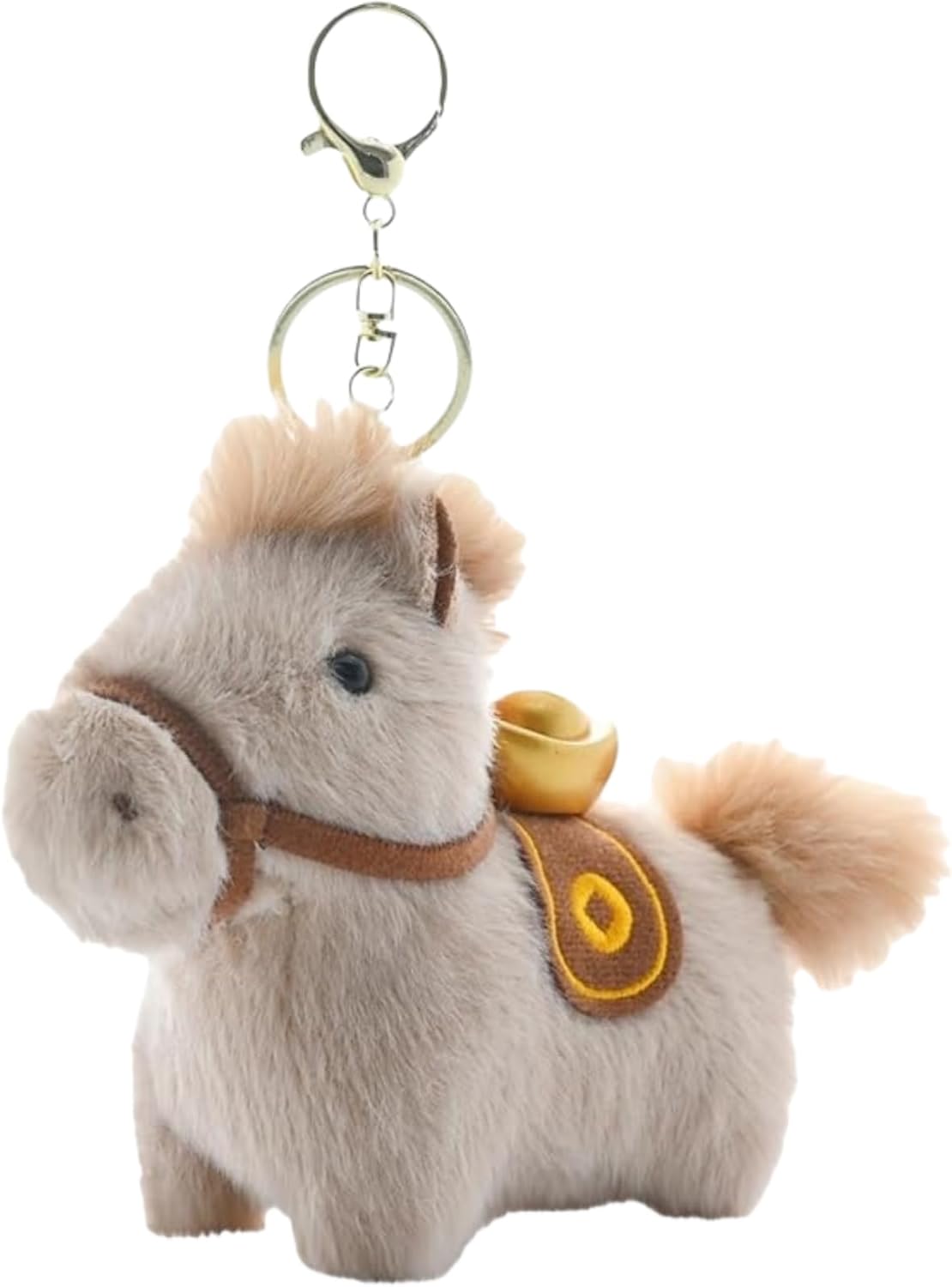 2026 Year of The Horse Mascot Plush Keychain, Chinese Zodiac Lucky mascot Pendant & Ornament