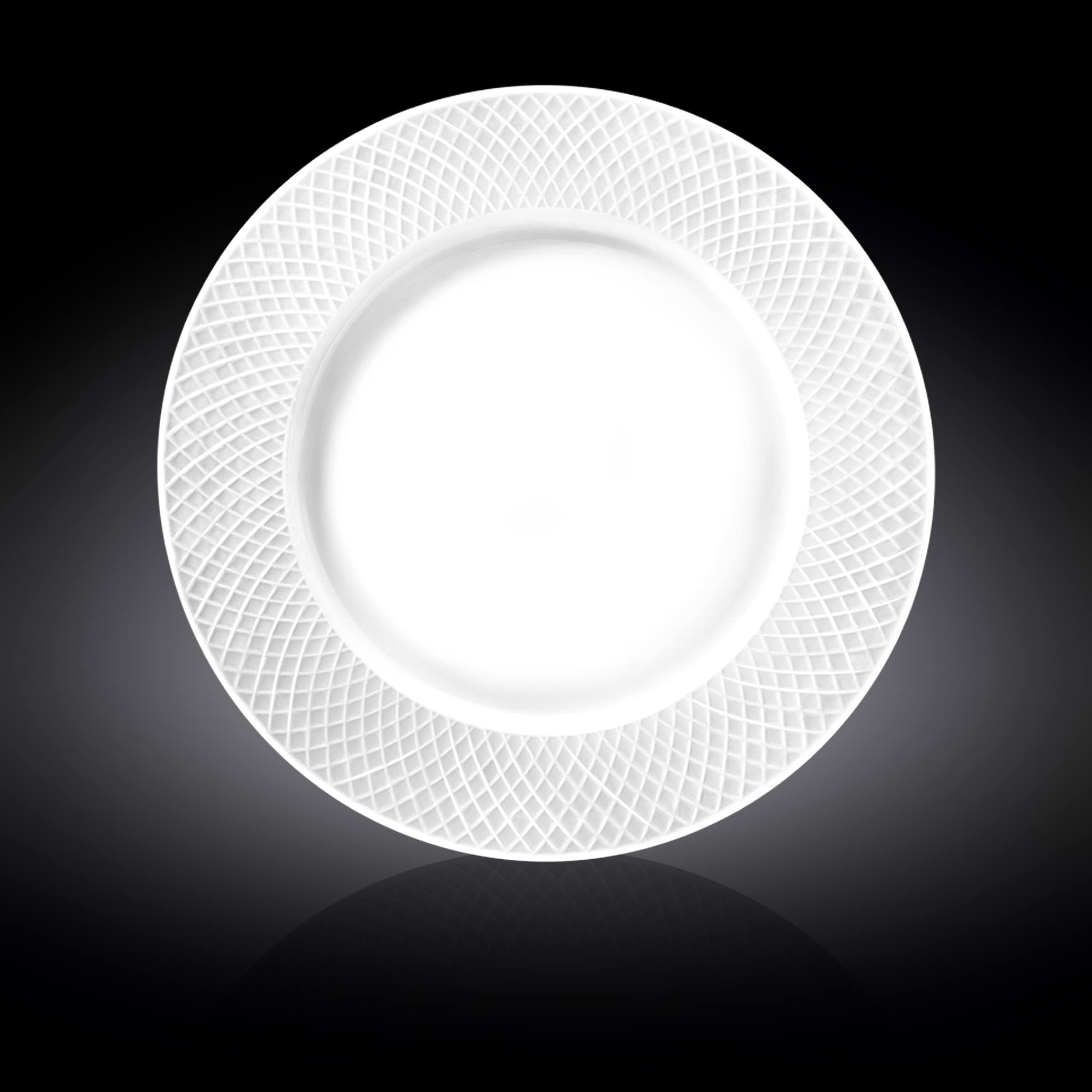 Wilmax WL-880118/1C Porcelain Round Plate, White, 30.5 cm Diameter