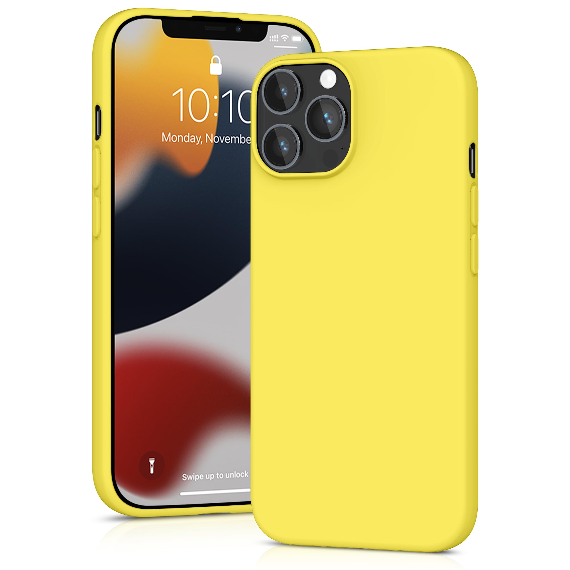YATWIN Silicone Case for iPhone 12 Pro Max, Soft-Touch, Shockproof, DustProof
