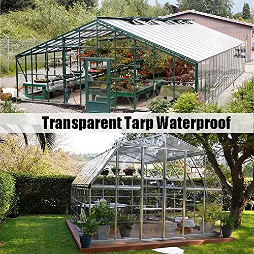 Bâche lourde exterieur transparente en toile cirée renforcée 3x5m - 3