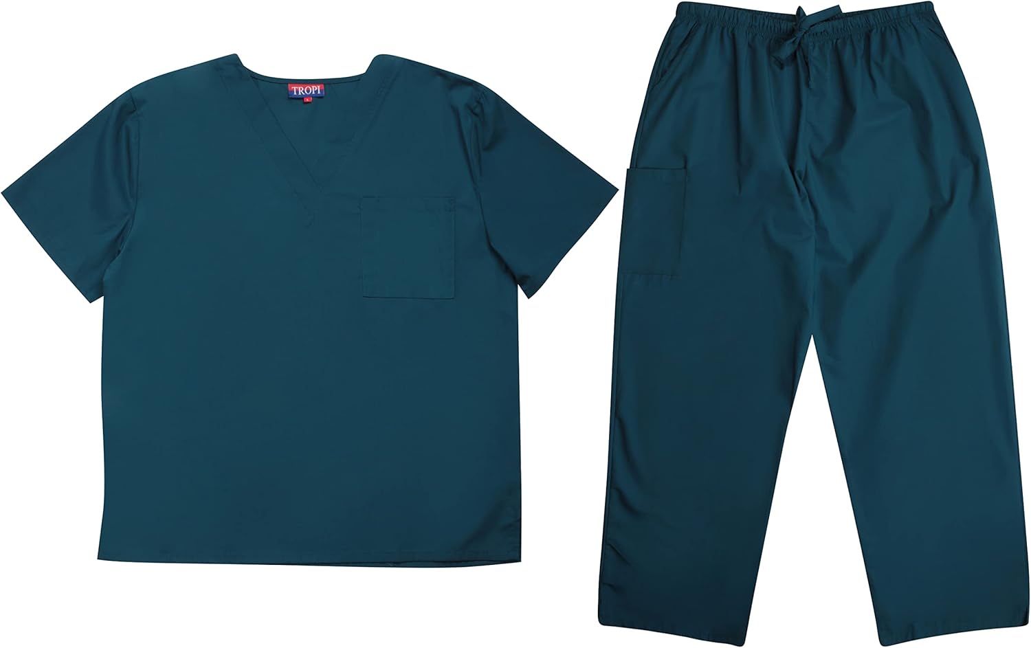 Tropi Men's Scrub Sets Uniforms for Men 6952-CARRIBEAN BLUE-XXXL