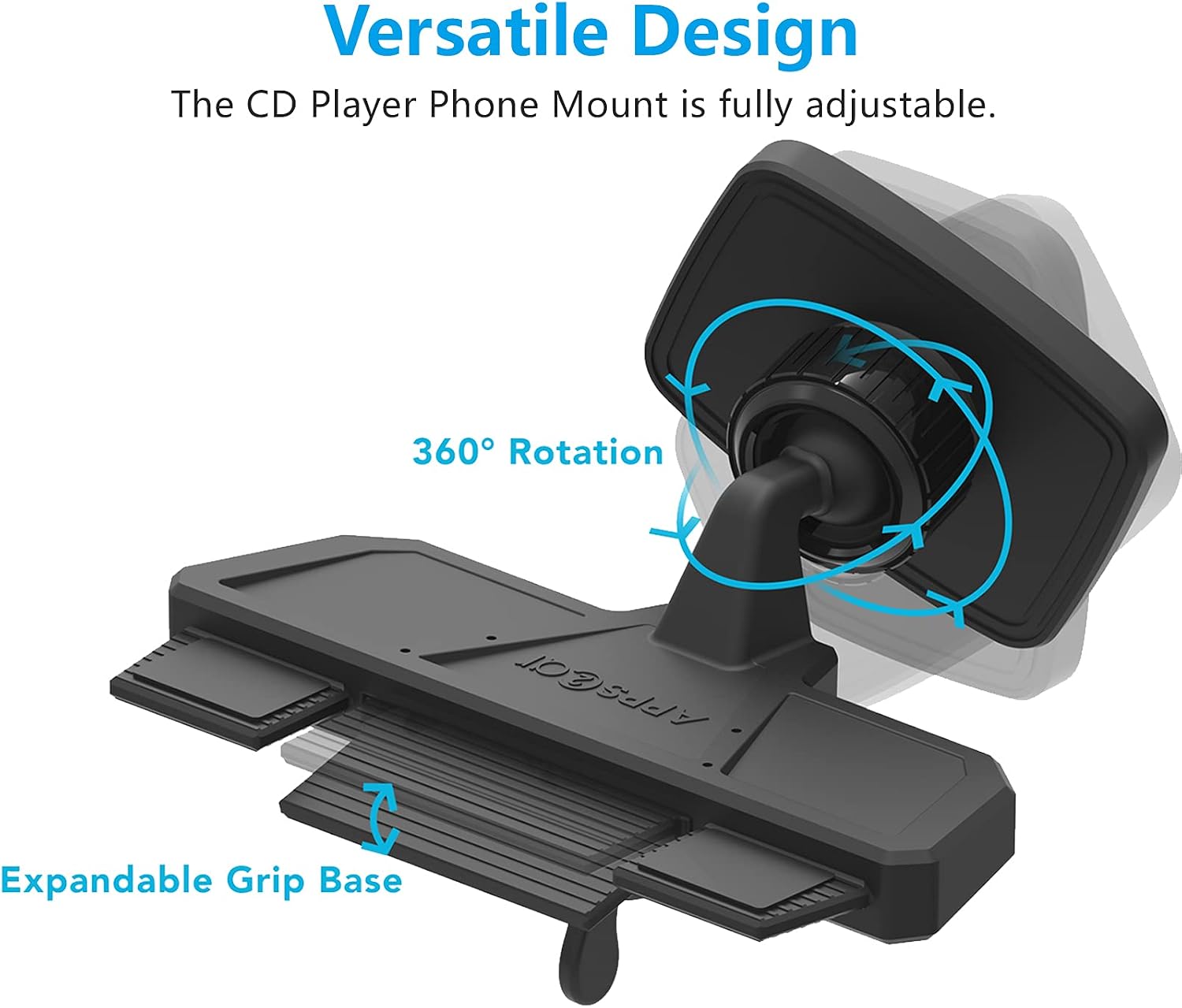 cd player phone mount