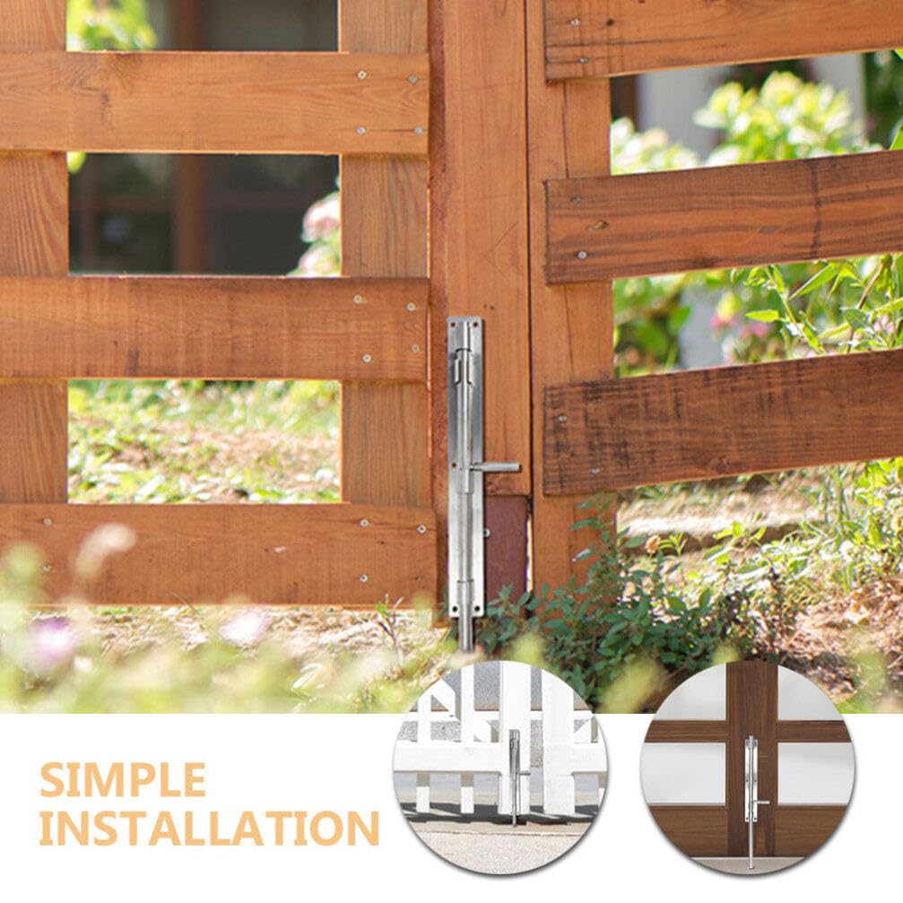 Artibetter 2pezzi Chiavistello Scorrevole Acciaio Inossidabile Serratura Per Porta Interna Resistente e Facile Da Installare Sicurezza Aggiuntiva Per Bagni e Camere Da Letto