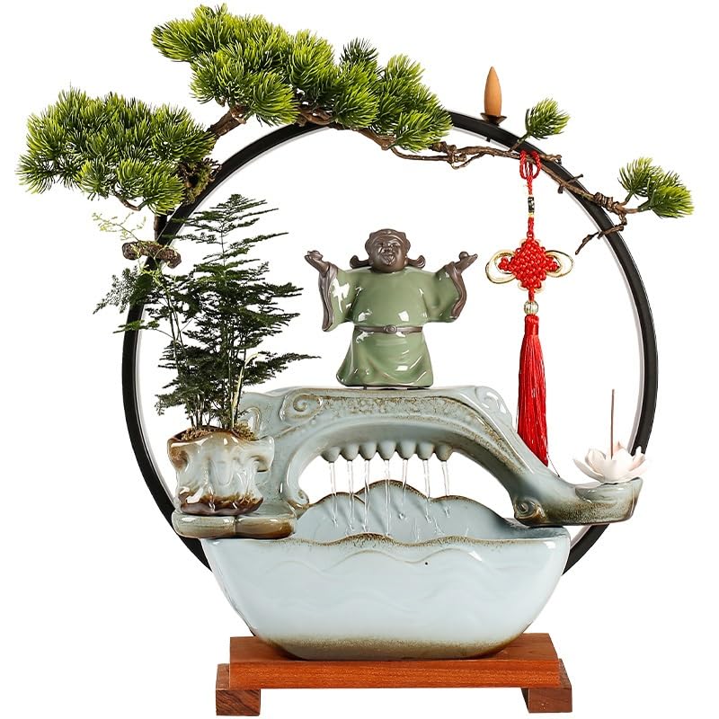 Fontaine à eau de bureau en style chinois TUSUOD pour salon