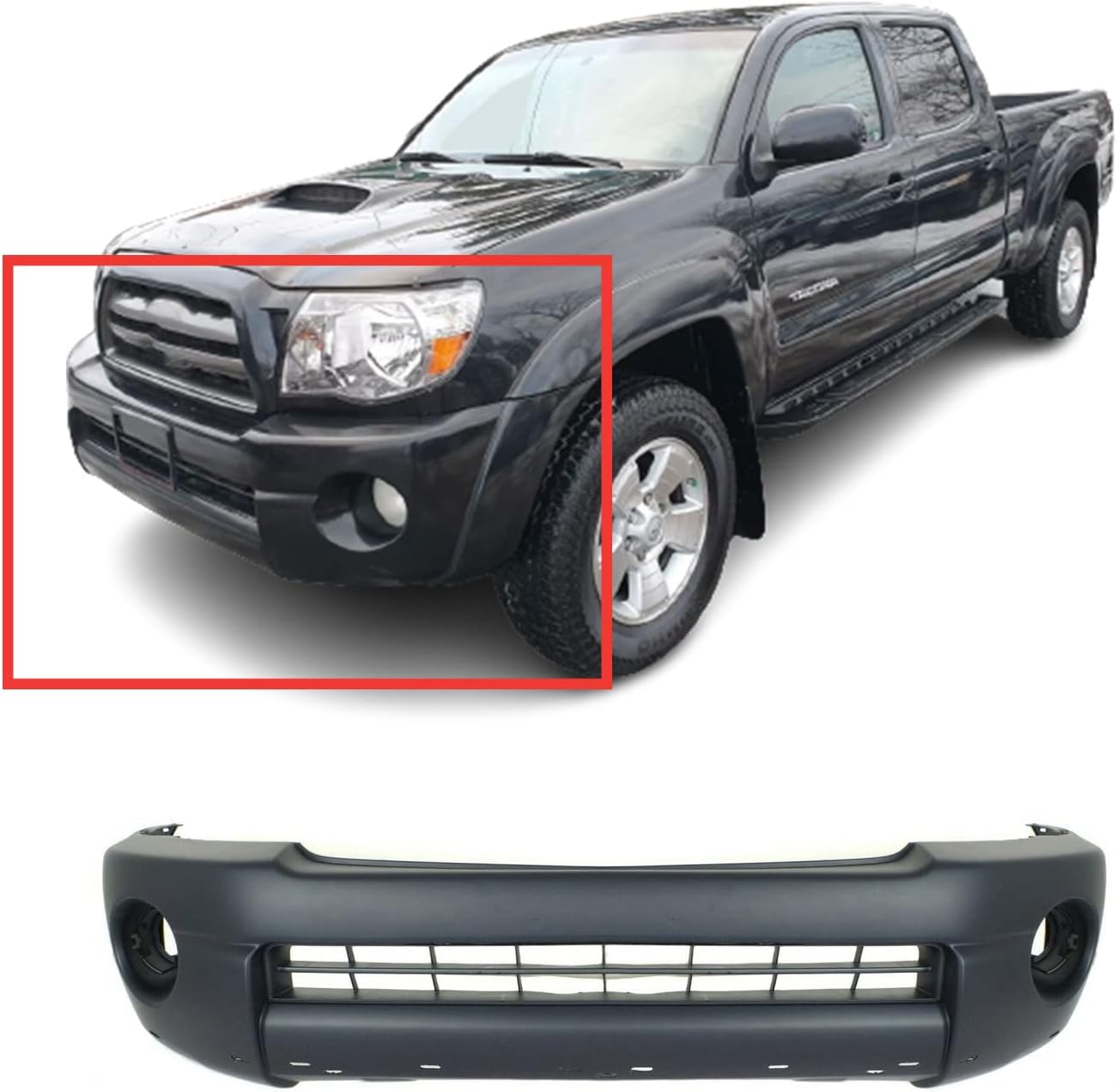 FitParts Compatible with Front Bumper Cover Fascia 2005