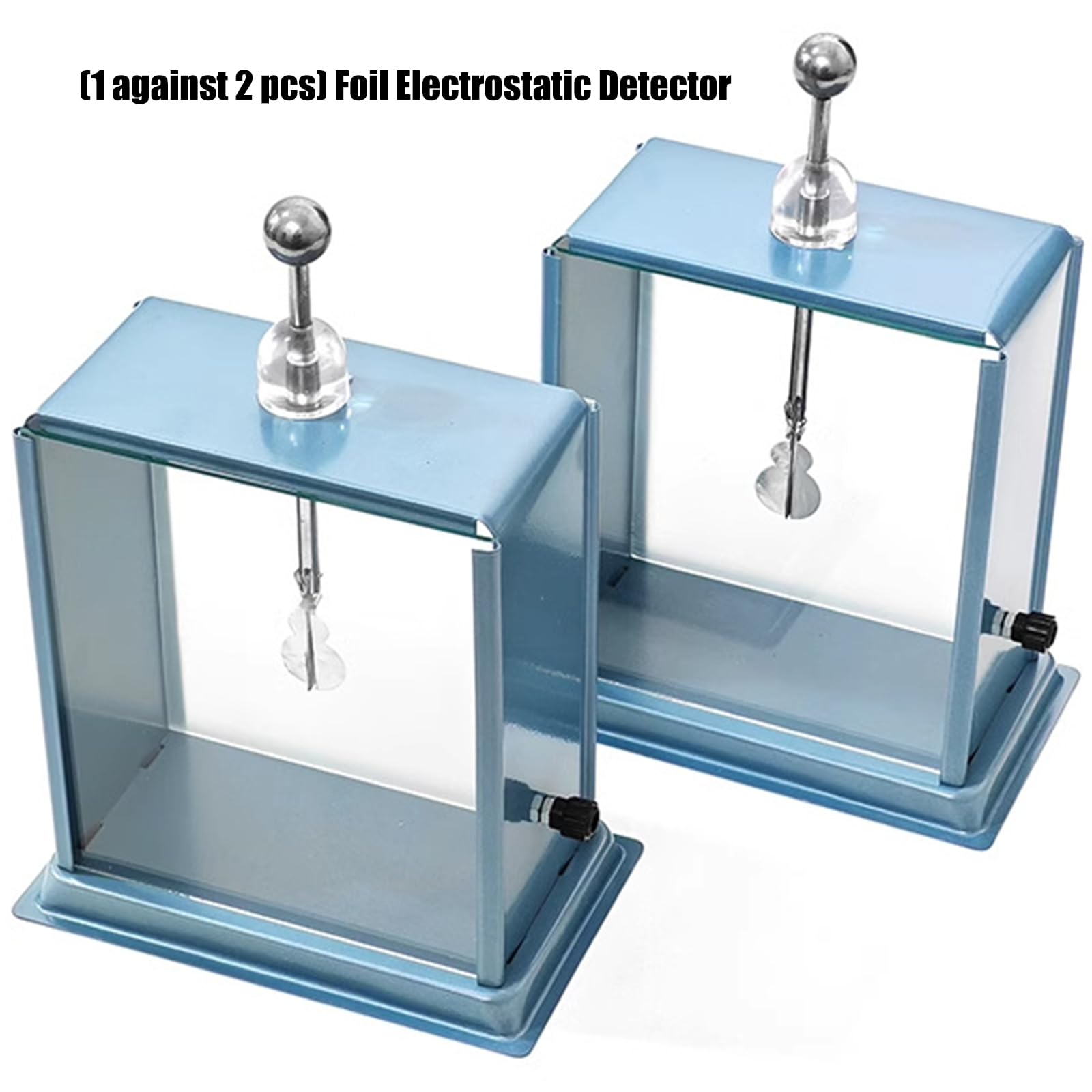 2 Stück Metall Und Glasfolien Elektroskop Physik Laborausrüstung Für Statische Aufladungsdemonstrationen In Schulen Folien Elektroskop Für Den Naturwissenschaftlichen Unterricht