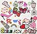 Libiline 30pcs Random Assorted Styles Embroidered Patch Sew On/Iron On Patch Applique Clothes Dress Plant Hat Jeans Sewing Flowers Applique DIY Accessory (Assorted-Style 3) (Mix, Mix)
