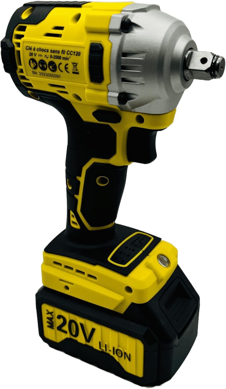 Nemura Clé à Choc Sans Fil 20V - Déboulonneuse Puissante 0-2500 tpm - Clef Electrique Couple max.420Nm - Taux d'Impact 0-2900 imp/min - 1 Batterie 3000mAh et 1 Chargeur rapide - Marque Française