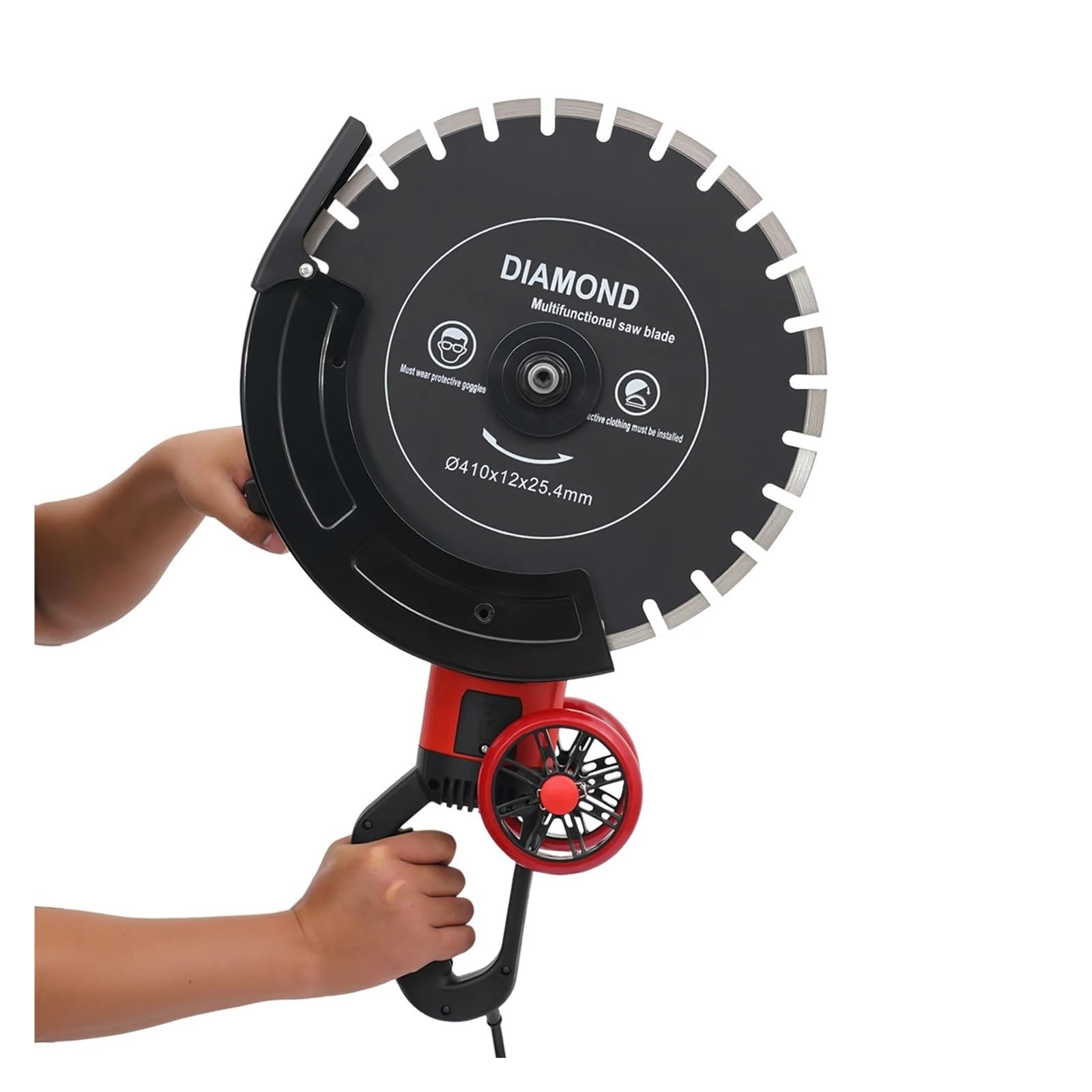 Sierra Eléctrica Circular For Hormigón De 16 Pulgadas Y 4000 W, For Cortar Ladrillos, Ranurar Acanalar Paredes. Incluye Hoja Polea Giratoria. 3000 RPM Corte Sin Esfuerzo Para Diversos Materi