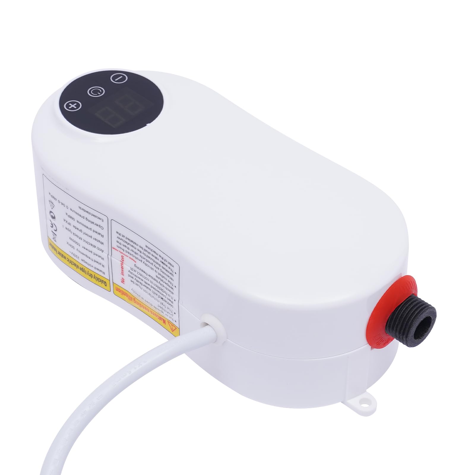 Scaldacqua istantaneo, mini scaldabagno istantaneo, mini scaldacqua da parete, avvio a bassa pressione, termostato intelligente, risparmio energetico, IPX4 anti surriscaldamento, per doccia, bagno